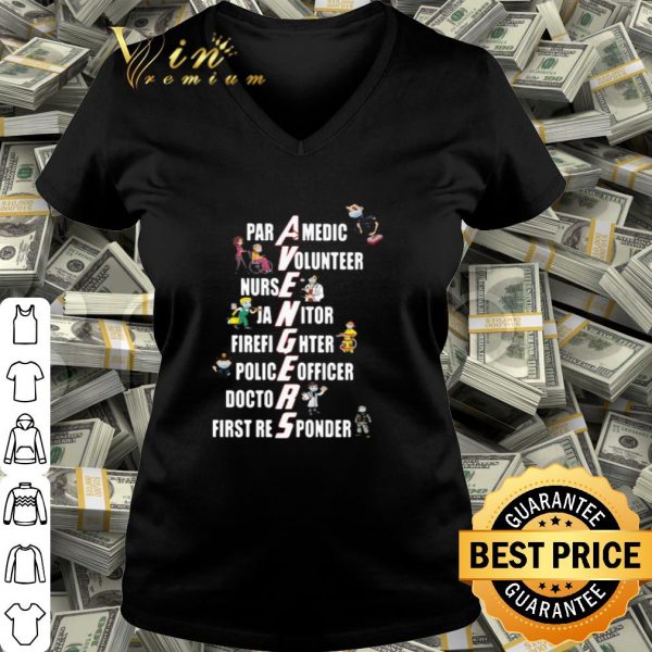 Covid-19 Avengers paramedic volunteer nurse janitor firefighter shirt
