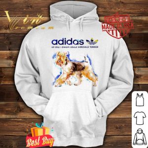 Adidas all day I dream about Airedale Terrier watercolors shirt