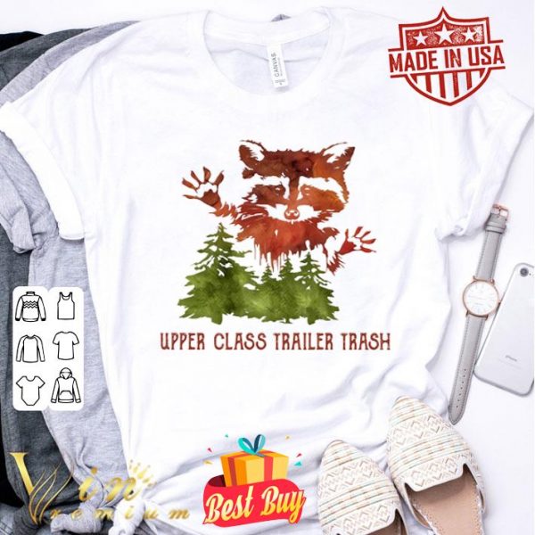 Raccoon upper class trailer trash watercolor shirt