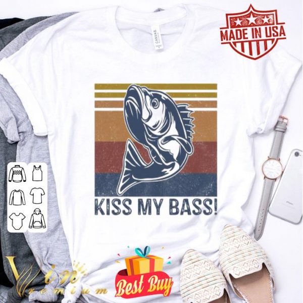 Fishing hook Kiss my Bass vintage shirt