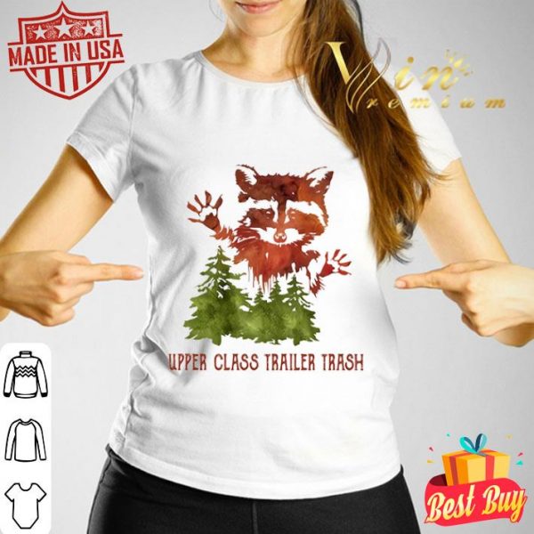 Raccoon upper class trailer trash watercolor shirt