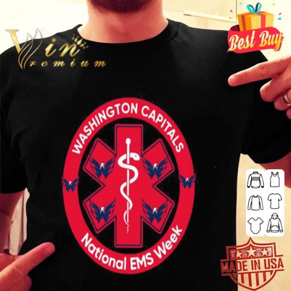 Washington Capitals logo National EMS Week shirt