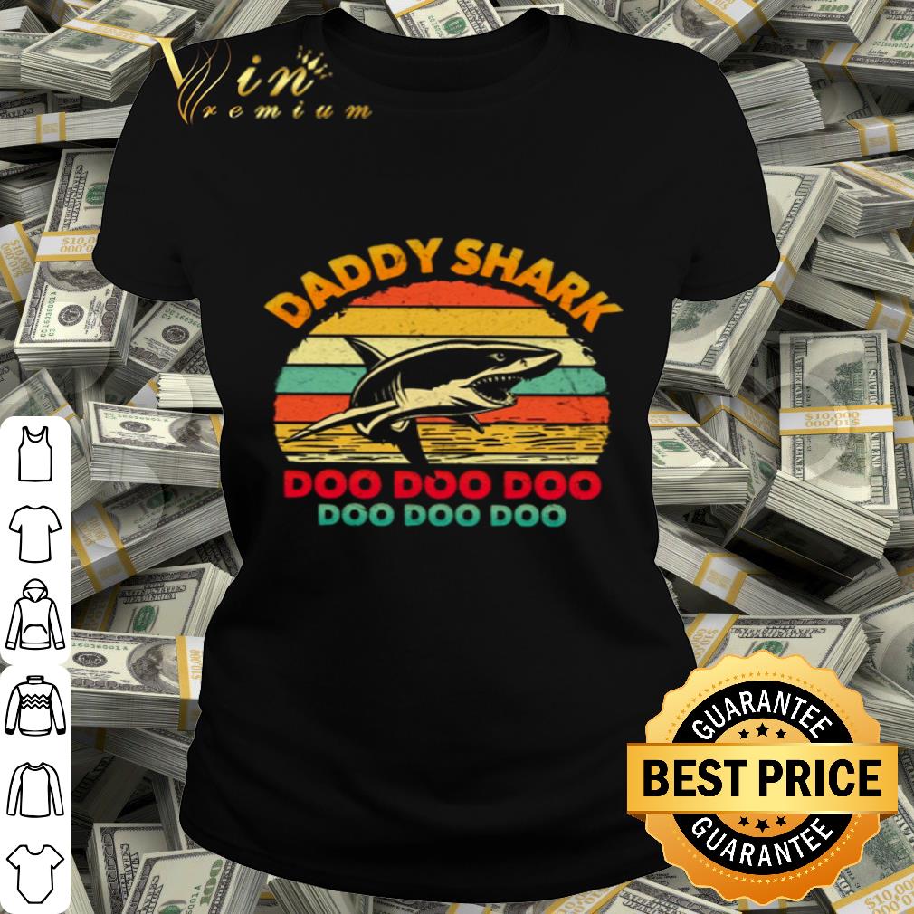 Vintage Daddy Shark Doo Doo Doo Happy Father’s Day shirt