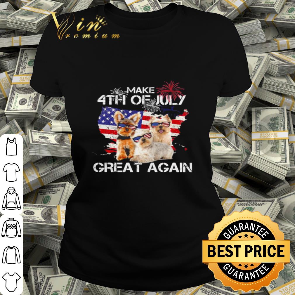 Dog Make 4th of july great agian shirt