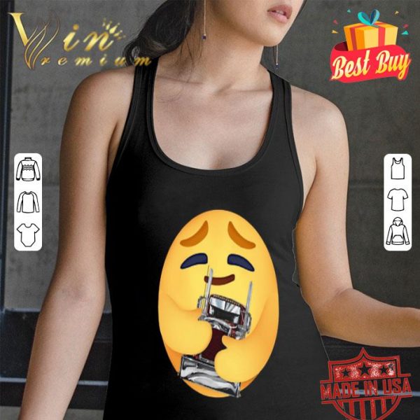 care emoji hug truck shirt