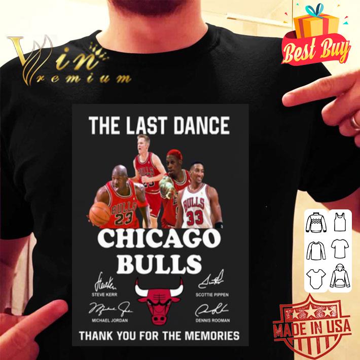 The Last Dance Chicago Bulls Logo Signatures shirt