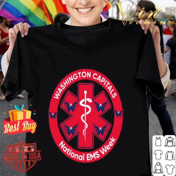 Washington Capitals logo National EMS Week shirt
