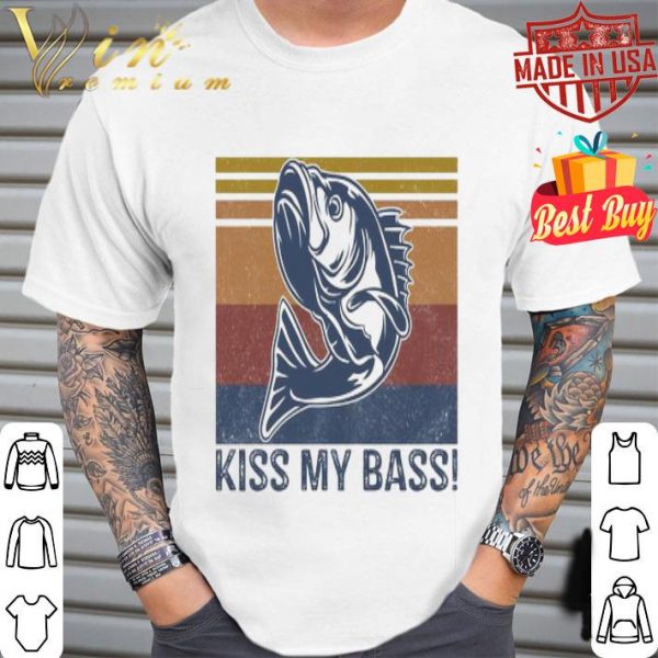 Fishing hook Kiss my Bass vintage shirt