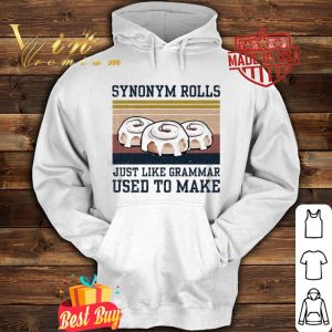 Donuts synonym rolls just like grammar used to make vintage shirt