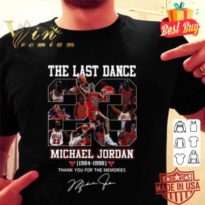 Michael Jordan The last dance thank you for the memories signature shirt