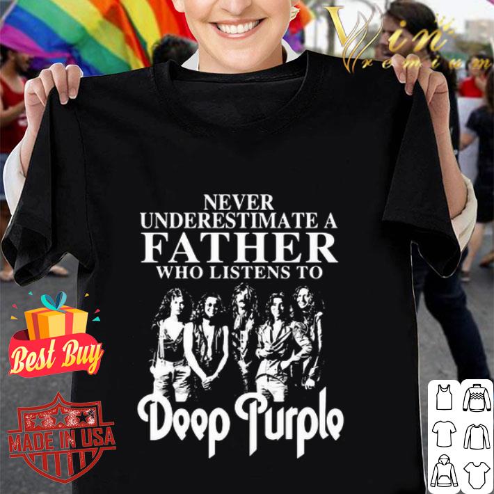 Never Underestimate A Father Who Listens To Deep Purple Band shirt