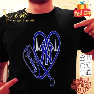 New York Yankees Nurse Heartbeat Stethoscope shirt