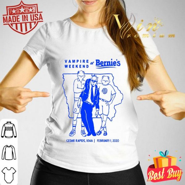 Vampire Weekend At Bernie’s Cedar Rapids Iowa February 1 2020 shirt