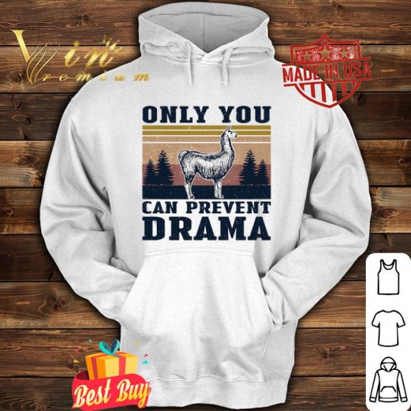 LLama Only you can prevent drama vintage shirt