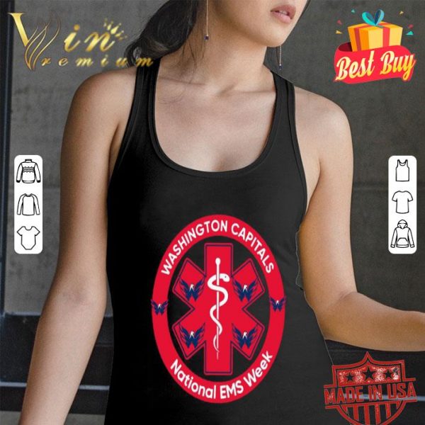 Washington Capitals logo National EMS Week shirt
