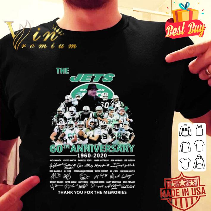 The New York Jets 60th Anniversary 1960 2020 Signatures shirt