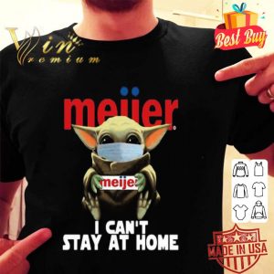 Star Wars Baby Yoda Hug Meijer I Can’t Stay At Home Coronavirus shirt