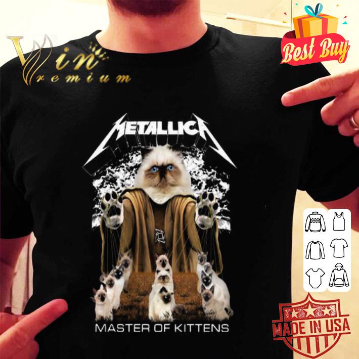 Blue Point Siamese Cat Metallica master of kittens shirt