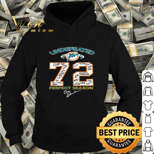 Miami Dolphins Undefeated 1972 72 perfect season all signature shirt