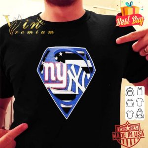 New York Giants and New York Yankees inside me Superman logo shirt