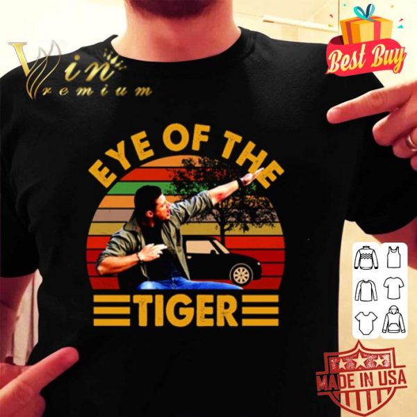 Supernatural Dean Winchester Eye of the tiger vintage sunset shirt