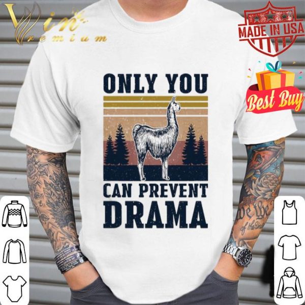 LLama Only you can prevent drama vintage shirt