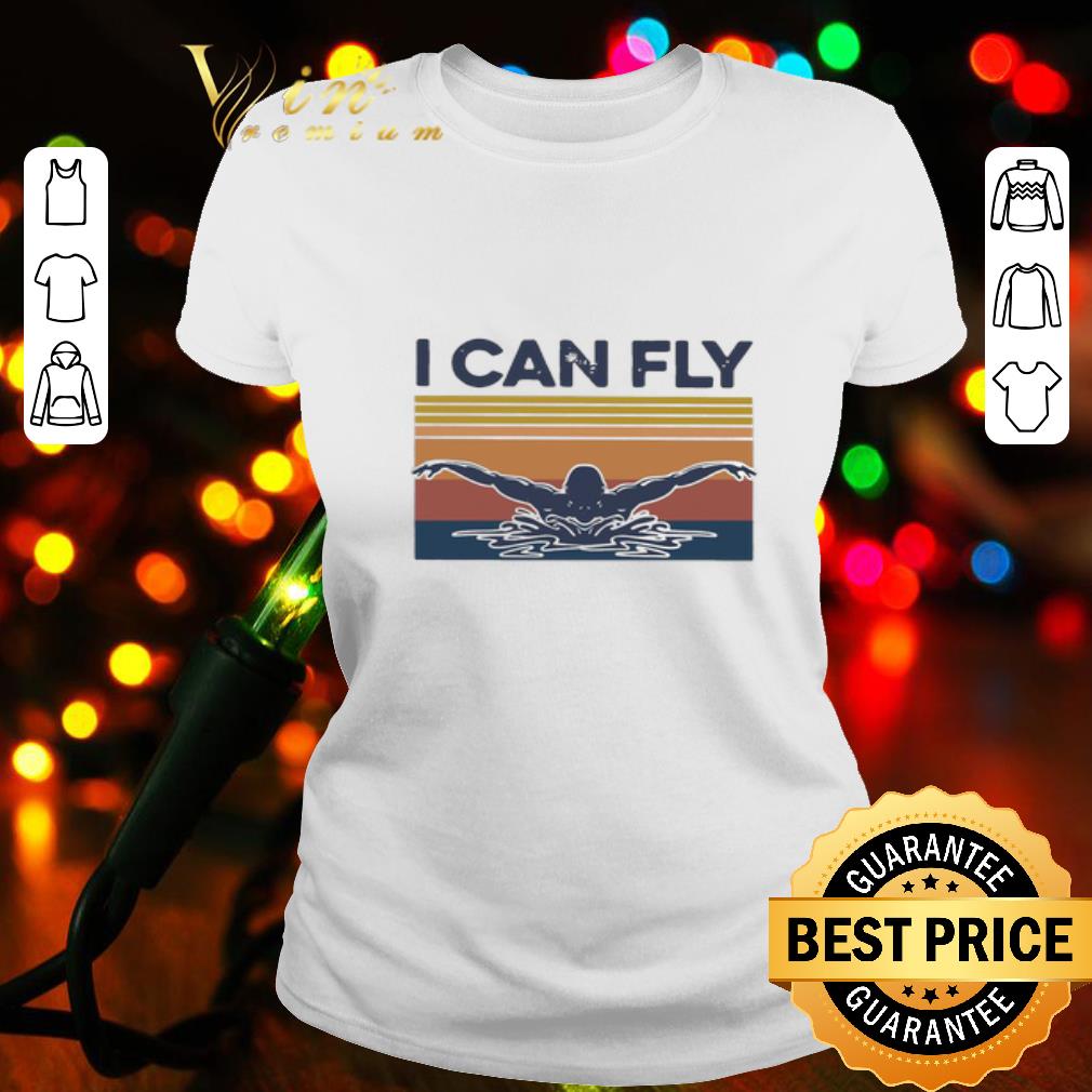Vintage swimming i can fly shirt
