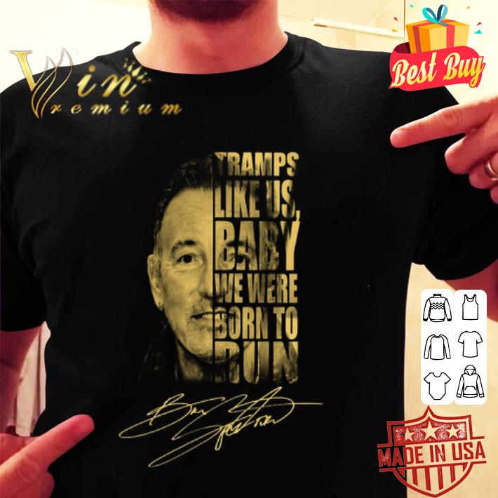 Bruce Springsteen Signature Born To Run Lyrics shirt