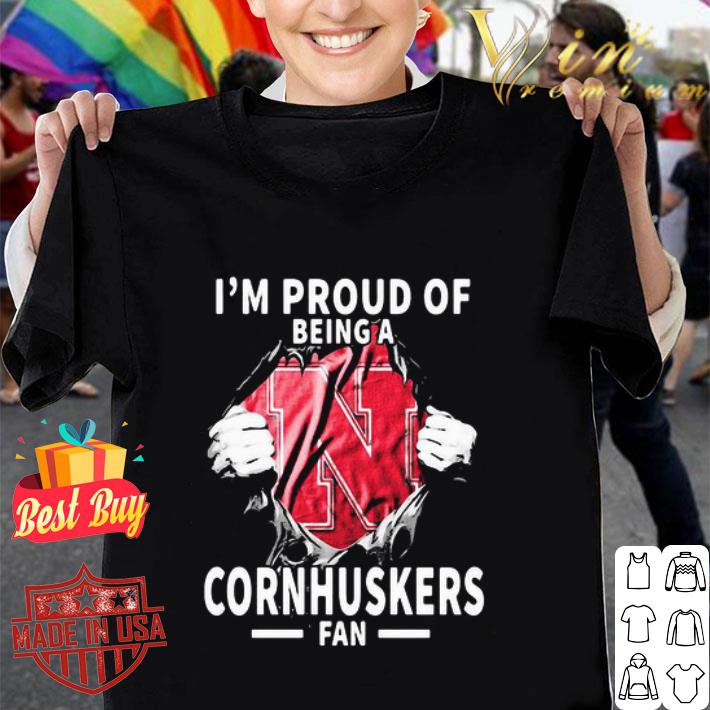 Insides Me I’m Proud Of Being A Nebraska Cornhuskers Fan shirt