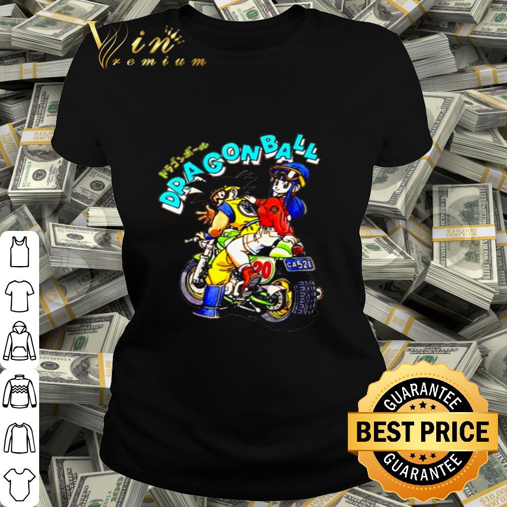 Dragon Ball Z Son Goku and Bulma Motorcycle shirt