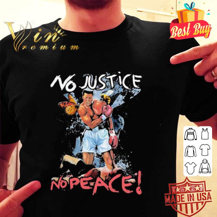 Black boxing no justice no peace shirt