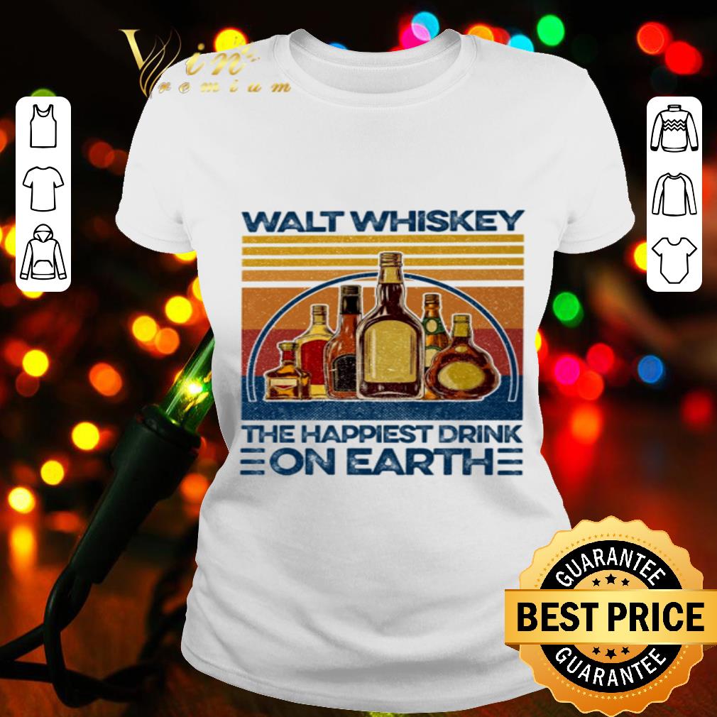 Vintage Walt Whiskey The Happiest Drink On Earth shirt