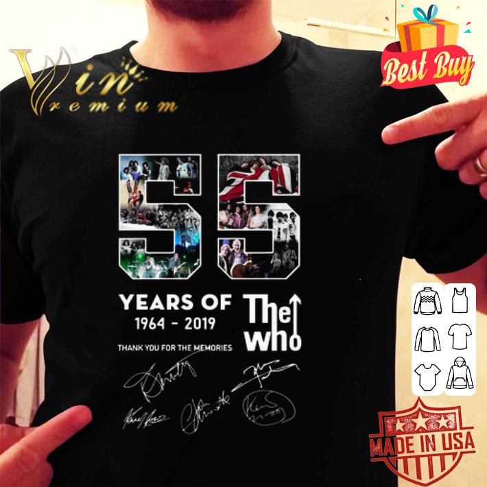 55 years of The Who 1964-2019 signatures shirt