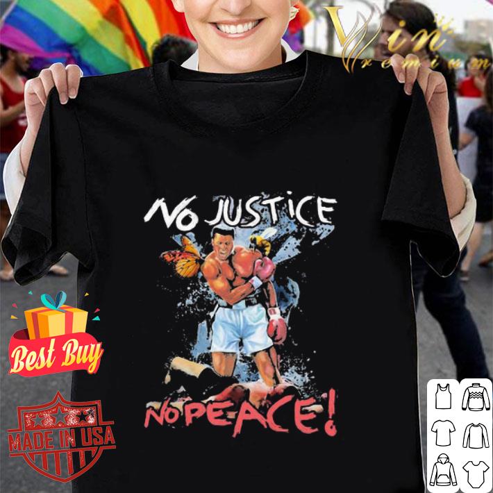 Black boxing no justice no peace shirt