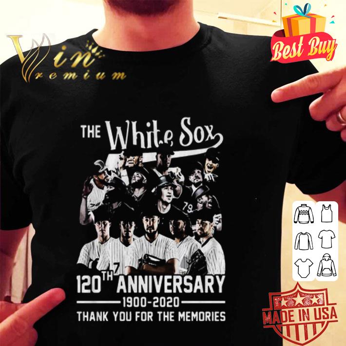 The Chicago White Sox team baseball 120th Anniversary 1900-2020 shirt