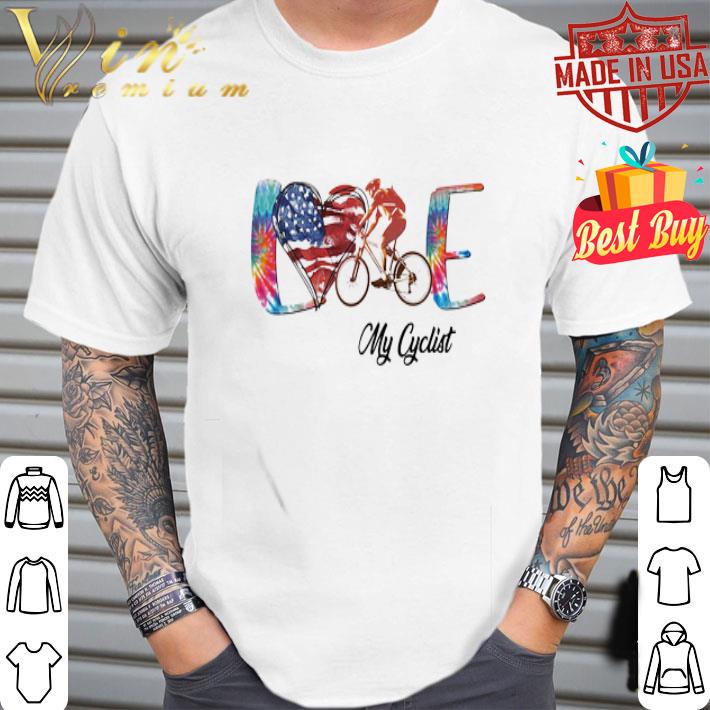 Hippie Love My Cyclist America 4th Of July Independence Day shirt