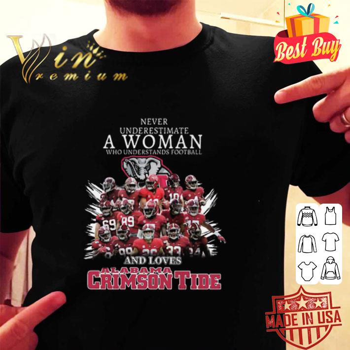 Never Underestimate A Woman Who Understands Alabama Crimson Tide shirt