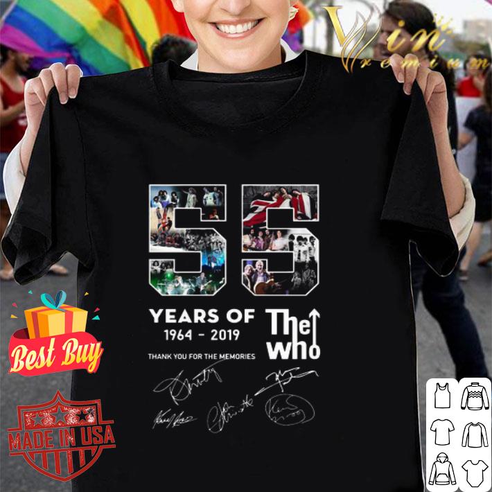 55 years of The Who 1964-2019 signatures shirt