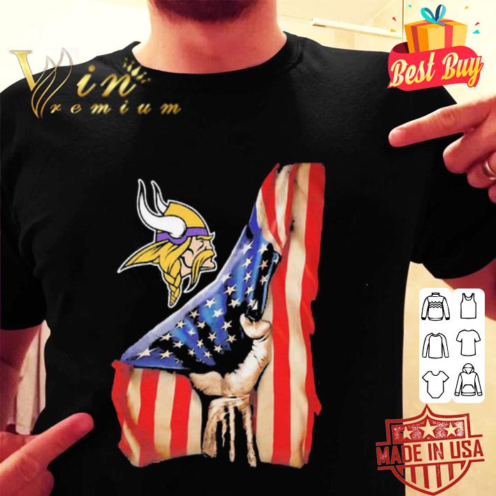 Minnesota Vikings American Flag Independence Day 4th Of July shirt