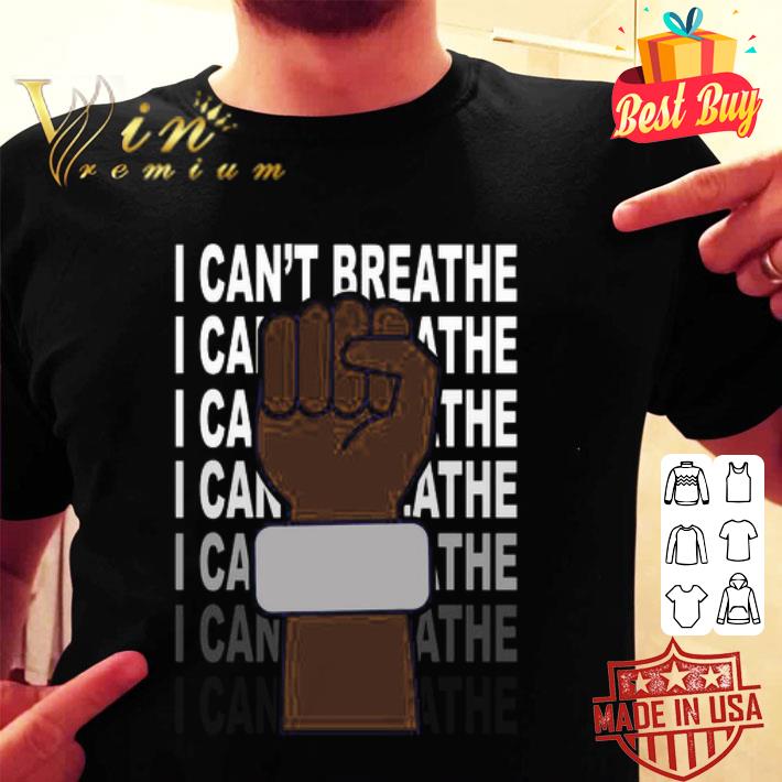 Black Lives Matter I can’t Breathe RIP George Floyd shirt