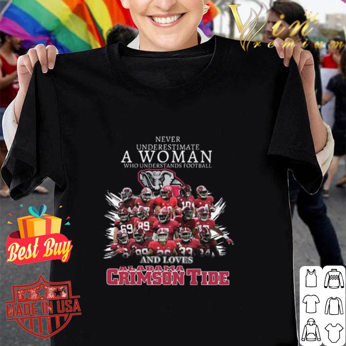 Never Underestimate A Woman Who Understands Alabama Crimson Tide shirt