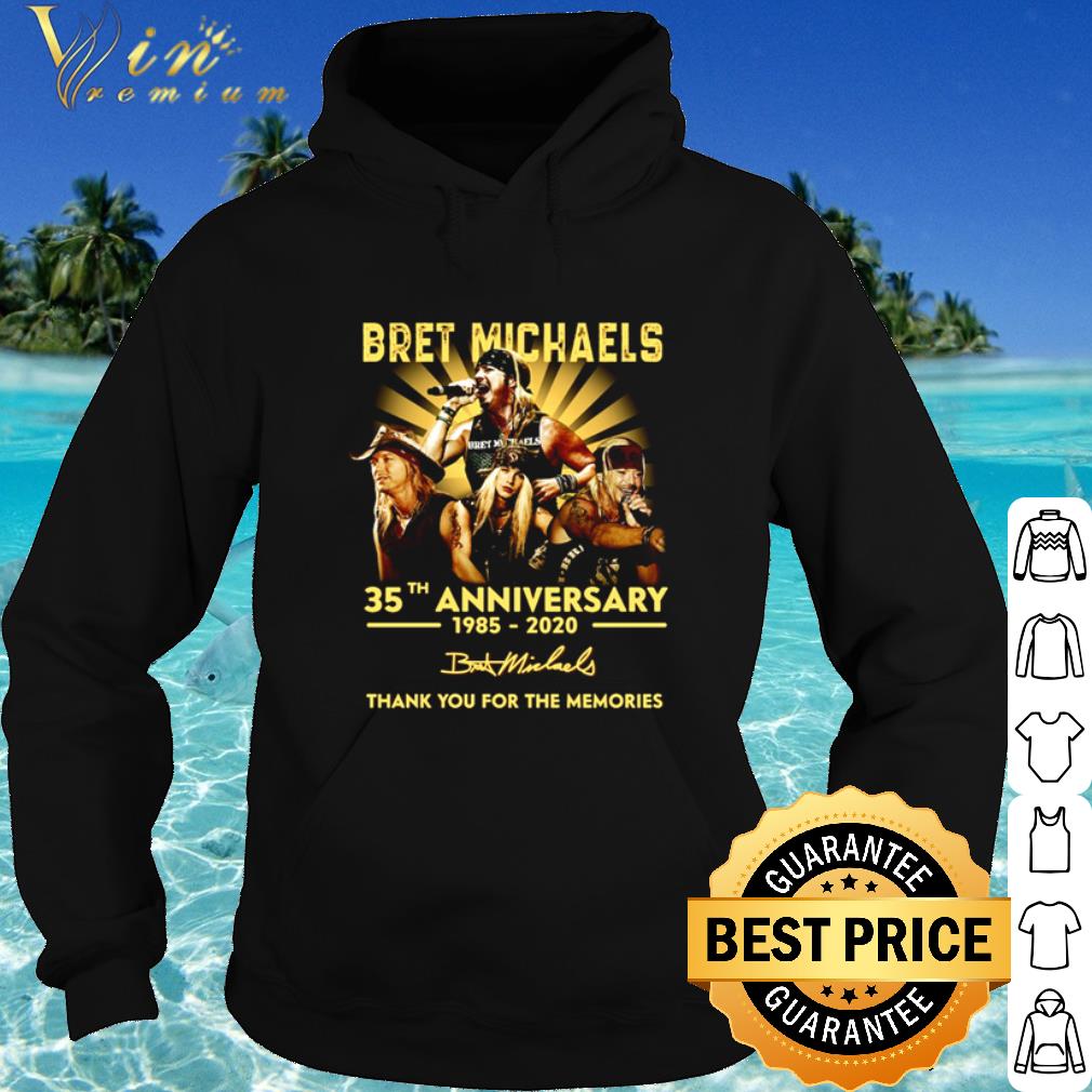 1cac3d23 official bret michaels poison band 35th anniversary 1985 2020 signature shirt 4 - Official Bret Michaels Poison band 35th Anniversary 1985-2020 signature shirt