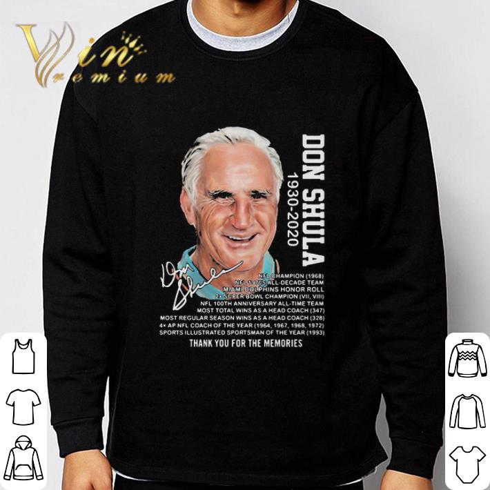 Don Shula 1930-2020 Miami Dolphins Thank You For The Memories Signature shirt 256c3ecc don shula 1930 2020 miami dolphins thank you for the memories signature shirt 4 - Don Shula 1930-2020 Miami Dolphins Thank You For The Memories Signature shirt