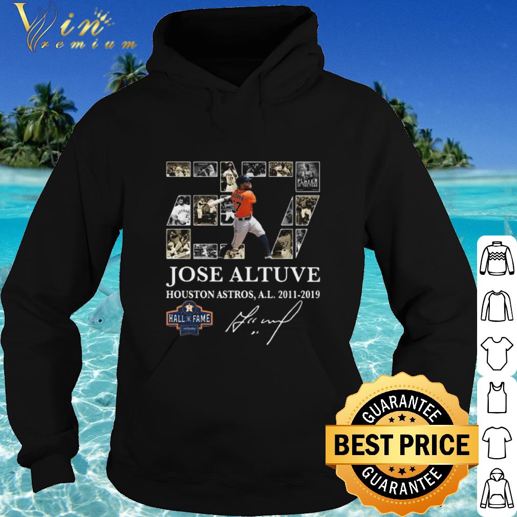 31a9d125 nice 27 jose altuve houston astros al 2011 2019 signature shirt 4 - Nice 27 Jose Altuve Houston Astros Al 2011-2019 Signature shirt