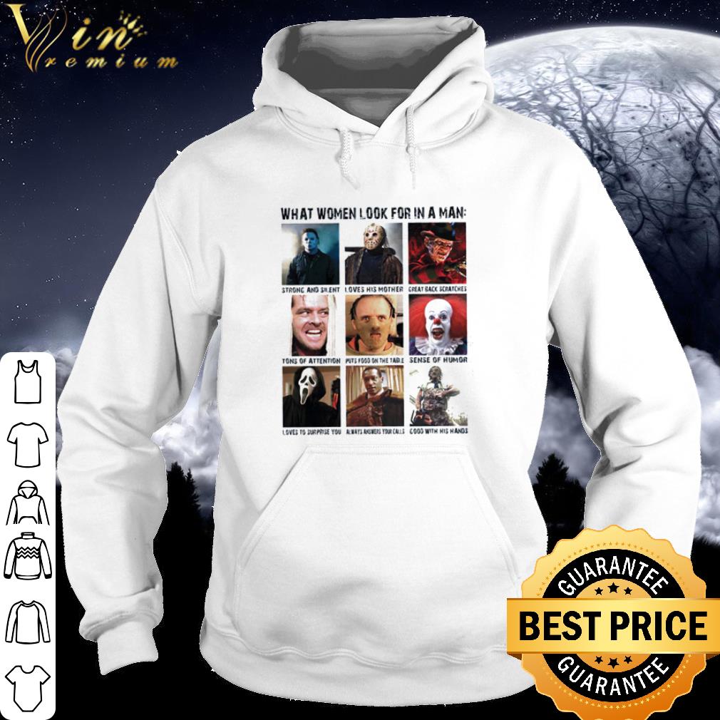 Official Horror Movie Chapter What Women Look For In A Man Strong And Silent shirt 4e577a19 official horror movie chapter what women look for in a man strong and silent shirt 4 - Official Horror Movie Chapter What Women Look For In A Man Strong And Silent shirt