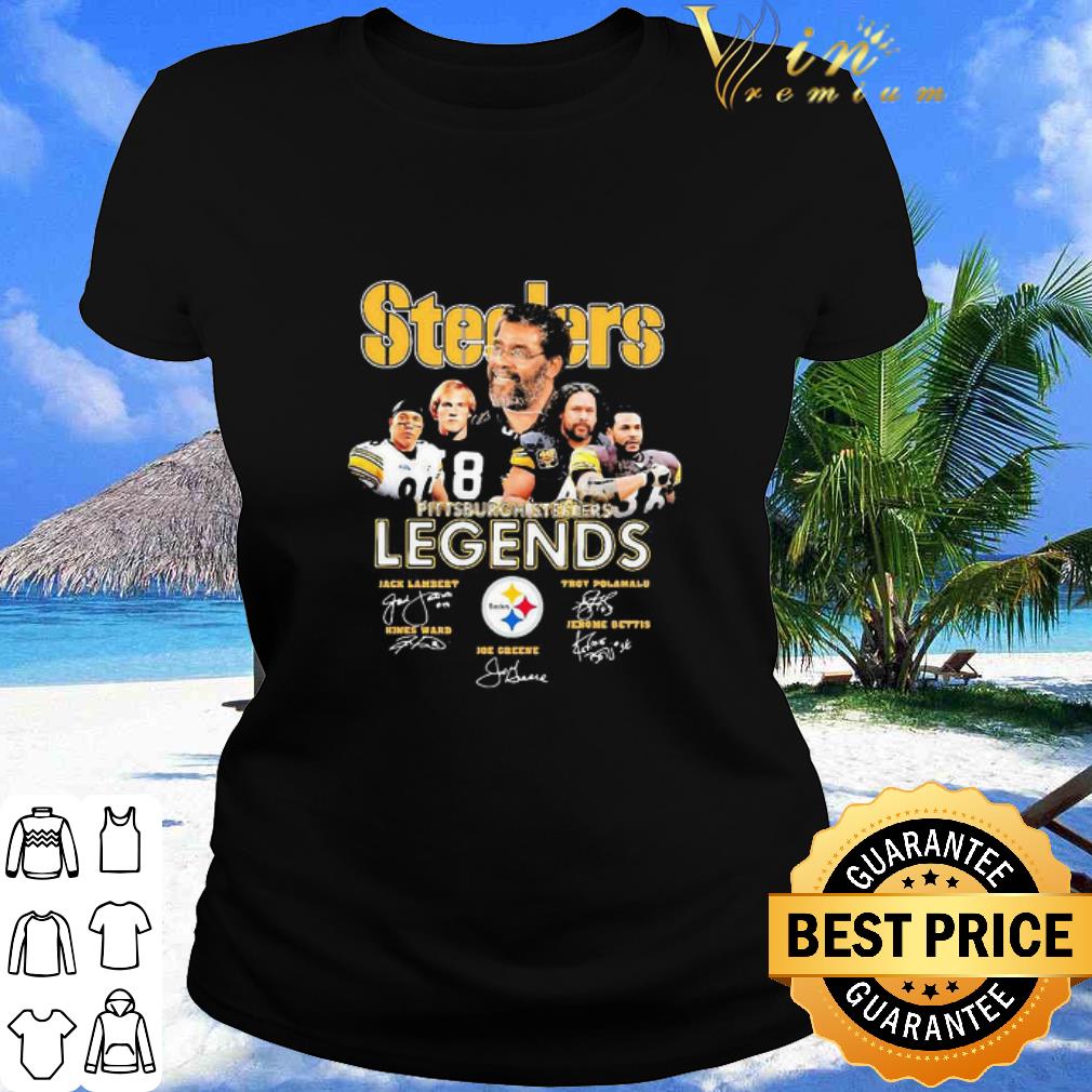 Cool Pittsburgh Steelers Legends Players Signatures shirt