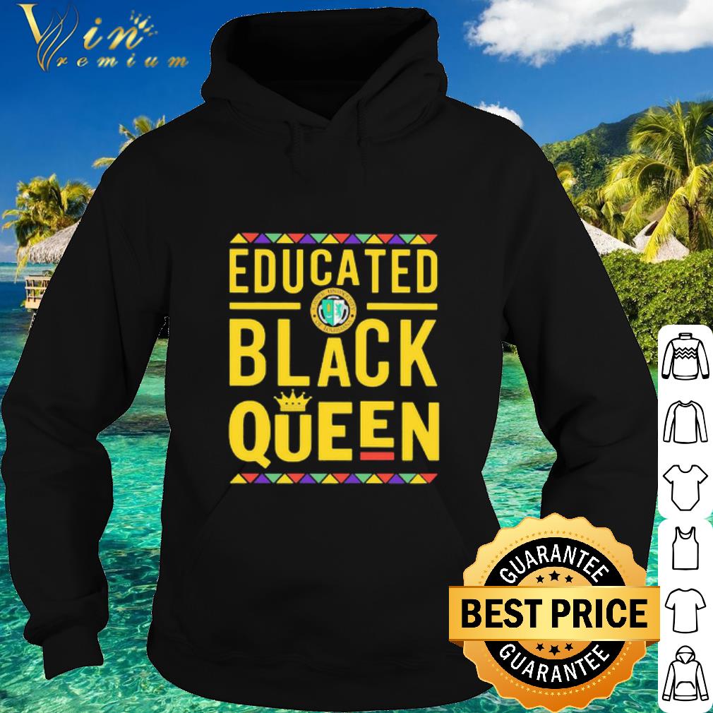 5fc1e48a cool educated black queen xavier university of louisiana shirt 4 - Cool Educated Black Queen Xavier University Of Louisiana shirt