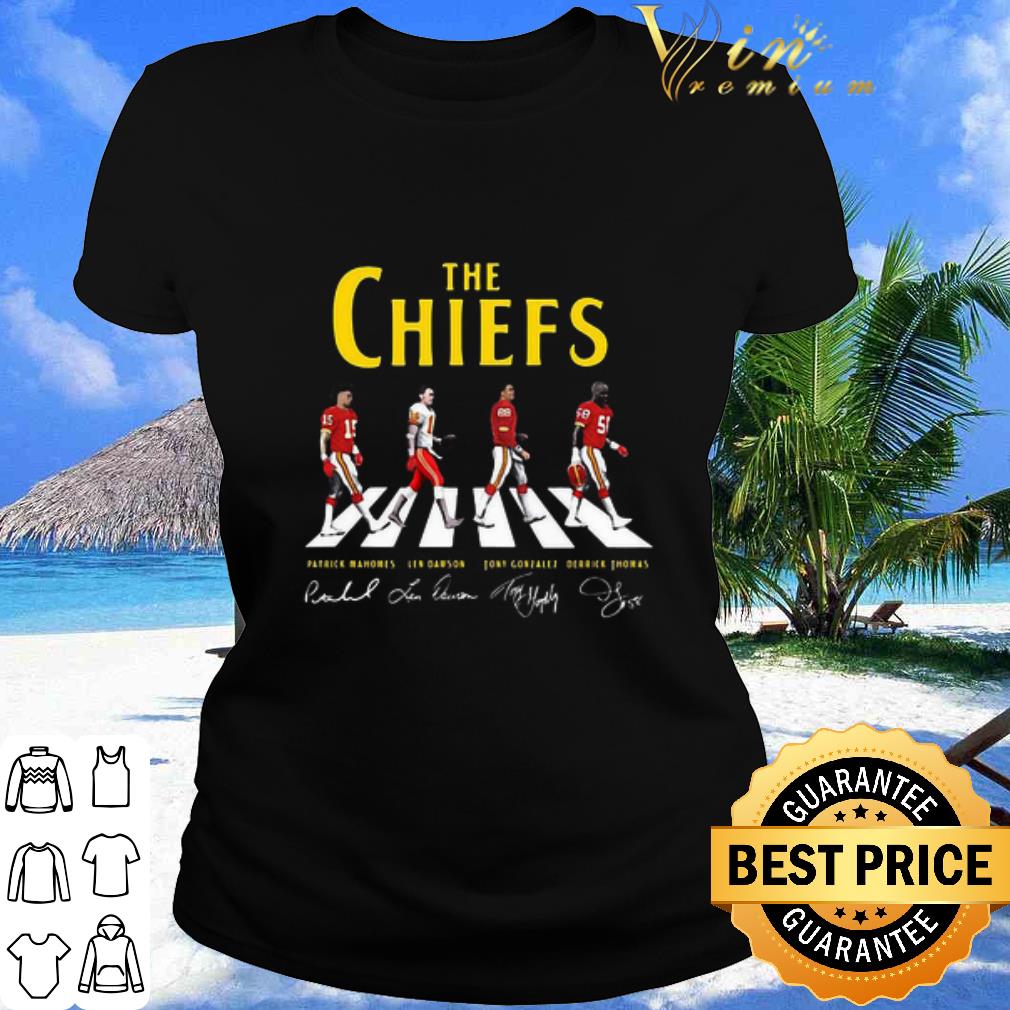 Best The Kansas City Chiefs Football Team Abbey Road Signatures shirt