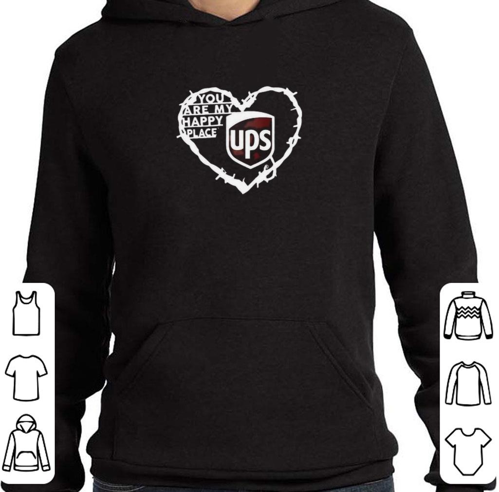 73f2dde4 funny you are my happy place ups love heart shirt 4 - Funny You Are My Happy Place UPS Love Heart shirt