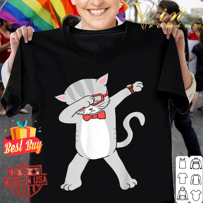 Dabbing Cat T-Shirt Funny Dab Gift Cat Tee T-Shirt